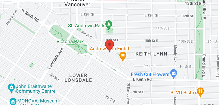 map of 3 229 E 8TH STREET